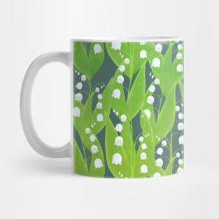 Lily of the Valley Floral Pattern Mug